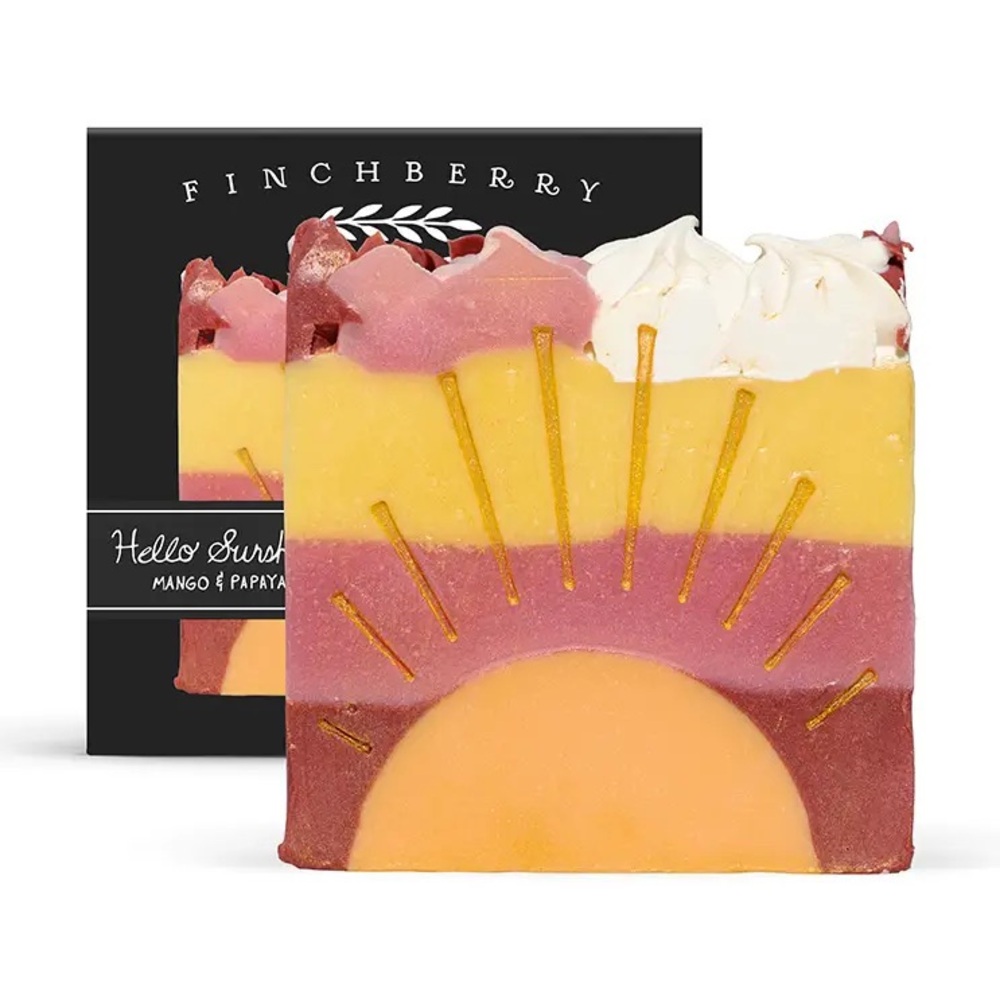 FinchBerry Hello Sunshine Artisan Handmade Vegan Boxed Soap